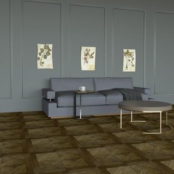 Паркетная доска. Модульный паркет Дуб Селект M1015-D650S Royal Parquet